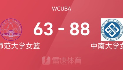 🏀WCUBA战报：田媛媛18+8+10，中南大学女篮88-63大胜广西师范大学女篮