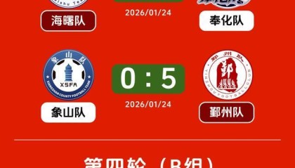 宁波城市足球联赛战罢四轮 海曙、江北提前晋级